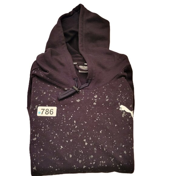 PUMA Men’s XXL Black Training Hoodie Pullover Long Sleeve Athletic Sweatshirt - Picture 9 of 9